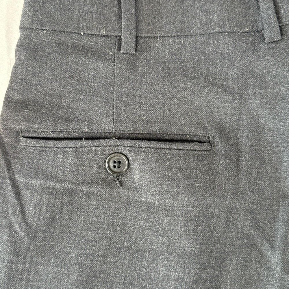 Brooks Brothers Vintage Men's Charcoal Dress Pants Pleated Cuffed Size 32 - Picture 9 of 9